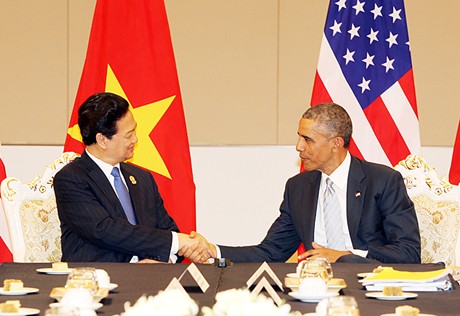 PM Nguyen Tan Dung and US President Barack Obama, Nay Pyi Taw, Myanmar, November 13, 2014