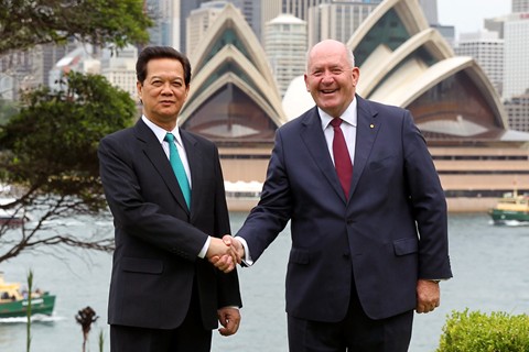 PM Nguyen Tan Dung and Australian Governor-General Peter Cosgrove, Sydney, Australia, March 17, 2015 - Photo: VGP