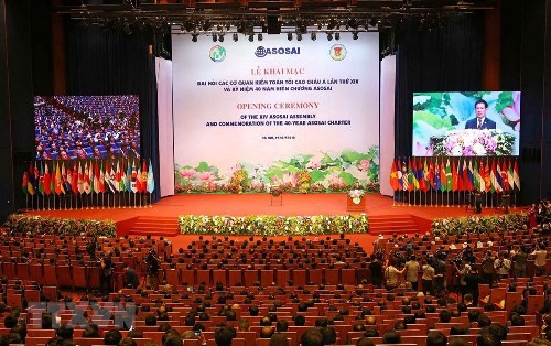 The opening ceremony of the 14th Assembly of the Asian Organization of Supreme Audit Institutions (ASOSAI) takes place in Ha Noi on September 19, 2018 - Photo: VNA