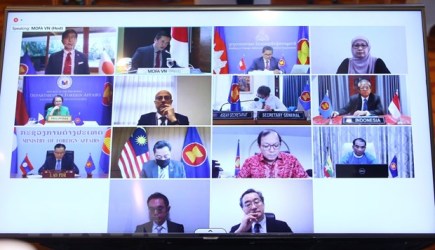 Hình đại A virtual high-level roundtable themed 